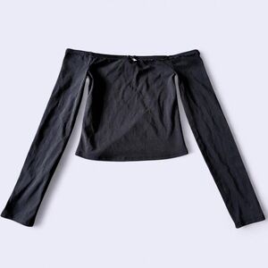 Wild Fable Black Off-Shoulder Top